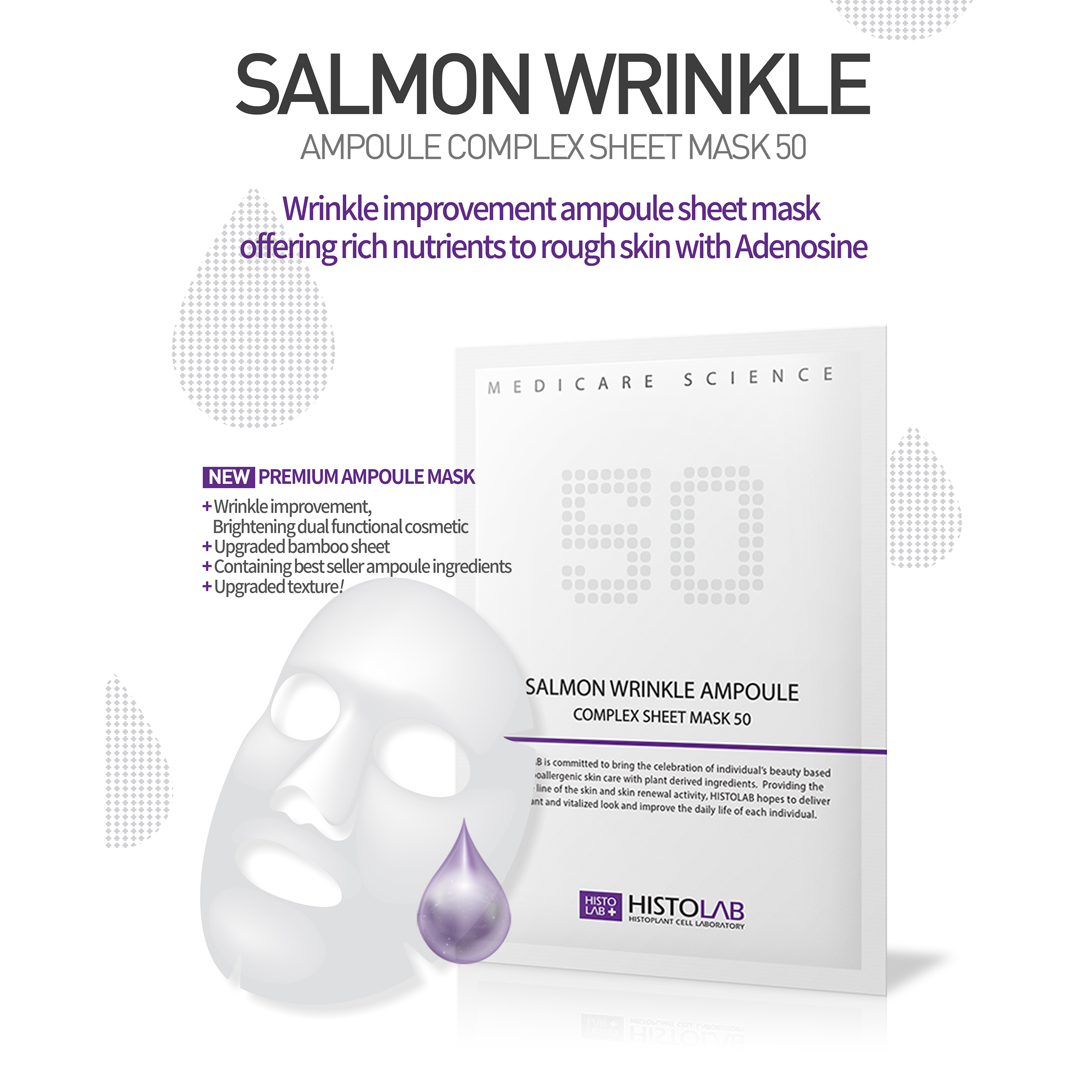 Salmon Wrinkle Ampoule Complex Sheet Mask 50